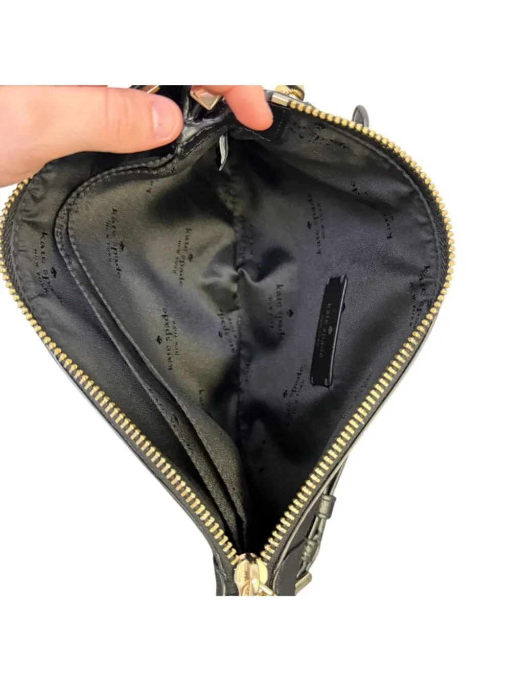 Kate Spade Black Leather Crossbody Bag